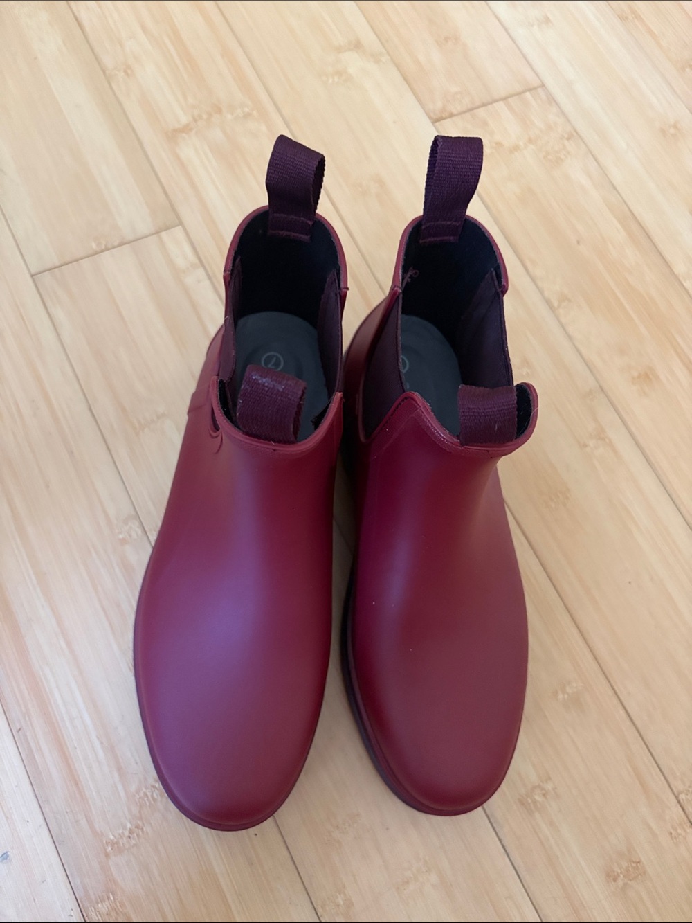 Planone 7 Burgundy Matte Rain Ankle Boots